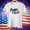 Rosie Reds White And Blue Ladies Boyfriend Tee Shirt
