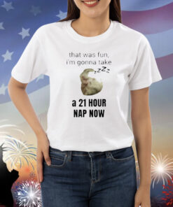 That Was Fun I'm Gonna Take A 21 Hour Nap Now Shirt