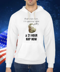 That Was Fun I'm Gonna Take A 21 Hour Nap Now Shirt