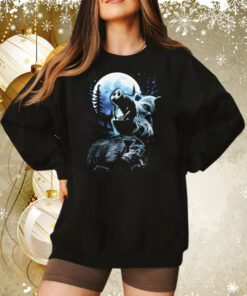 Wild Boar Howling at the Moon Sweatshirt