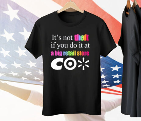 Theclassyshirts It's Not Theft If You Do It At A Big Retail Co Tee Shirt
