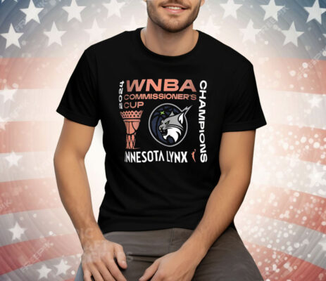 Minnesota Lynx 2024 WNBA Commissioner's Cup Champions T-Shirt