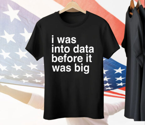 I was into data before it was big Tee Shirt