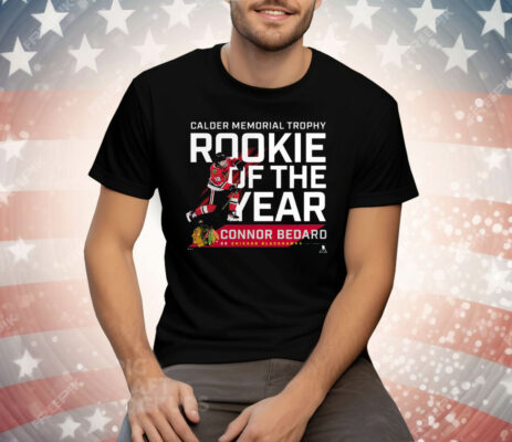Connor Bedard Chicago Blackhawks 2024 Calder Memorial Trophy Winner Tee Shirt