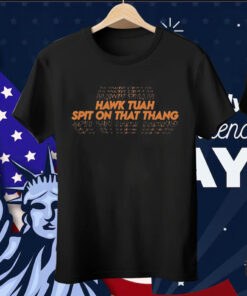 Hawk Tuah Spit On That Thang Modern Text Tee Shirt