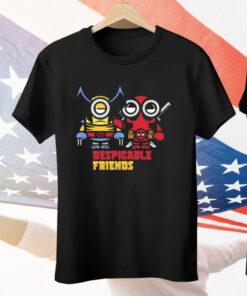Despicable friends Minions as Wolverine and Deadpool Shirt