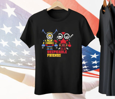Despicable friends Minions as Wolverine and Deadpool Shirt