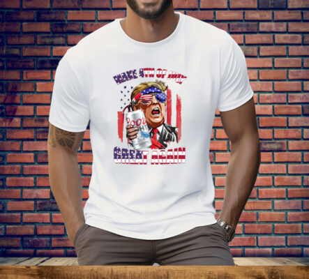Trump Coors Light Make 4th of July Great Again Tee Shirt