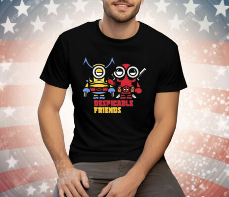 Despicable friends Minions as Wolverine and Deadpool Shirt