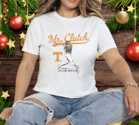 TENNESSEE BASEBALL DYLAN DREILING MR. CLUTCH Tee Shirt