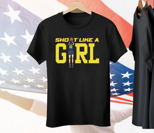 Caitlin Clark Shoot Like A Girl Tee Shirt