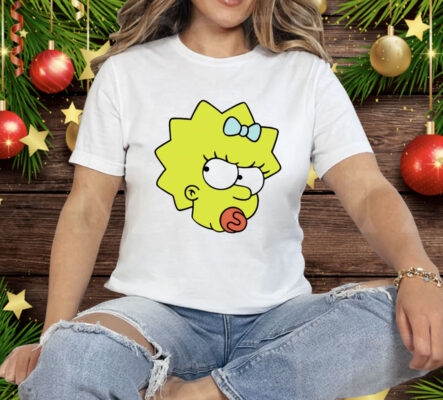The Simpsons Maggie Angry Big Face Tee Shirt
