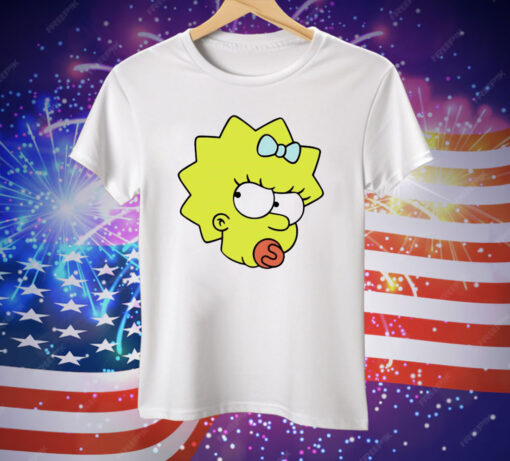 The Simpsons Maggie Angry Big Face Tee Shirt