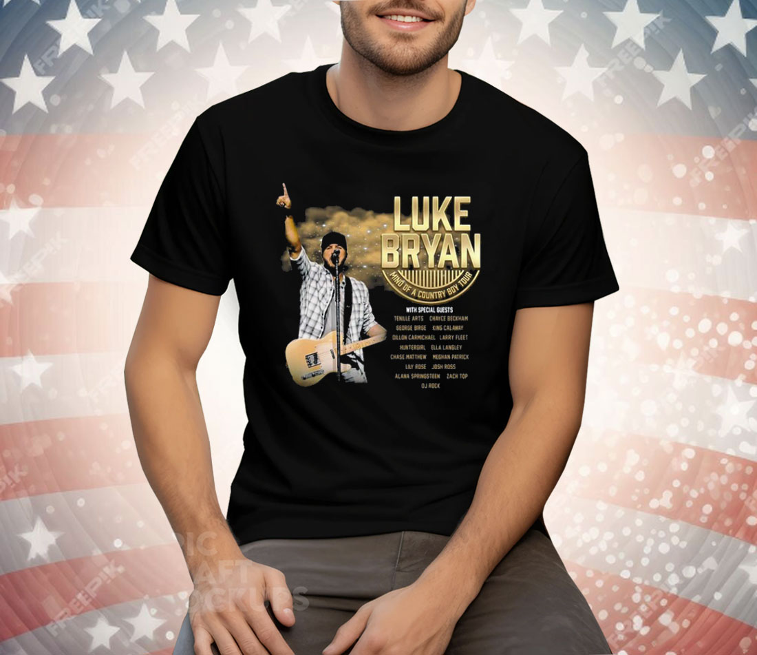 Luke Bryan Mind Of A Country Boy Tour Tee Shirt - Image 3