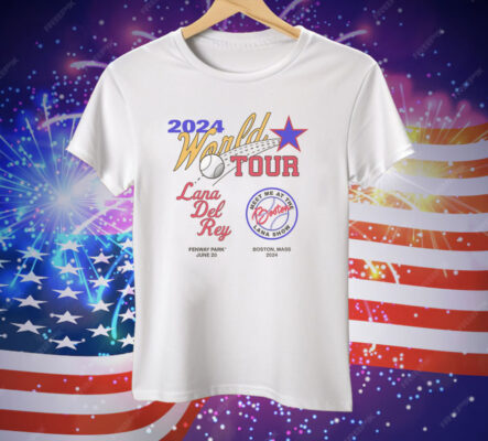 Lana Del Rey World Tour 2024 Crewneck Tee Shirt