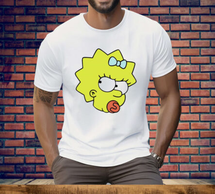 The Simpsons Maggie Angry Big Face Tee Shirt