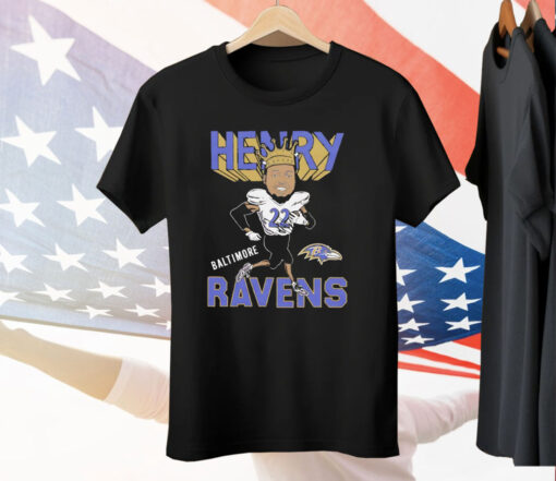 Baltimore Ravens Derrick Henry cartoon Tee Shirt