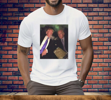 Trump and Biden Smoking Weed Tee Shirt