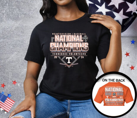 Tennessee Volunteers Blue 84 2024 Baseball College World Series Champions Schedule Tee Shirt