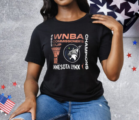 Minnesota Lynx 2024 WNBA Commissioner's Cup Champions T-Shirt