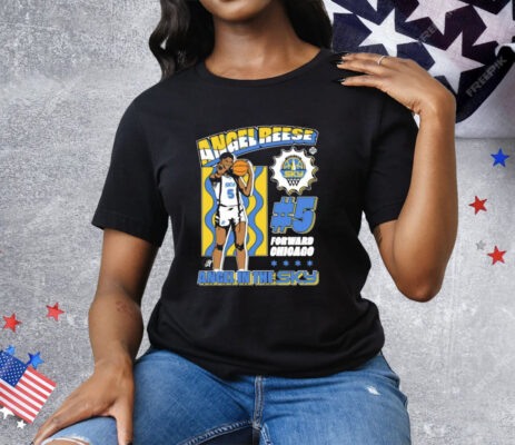 Angel Reese 5 Forward Chicago Angel In The Sky Tee Shirt