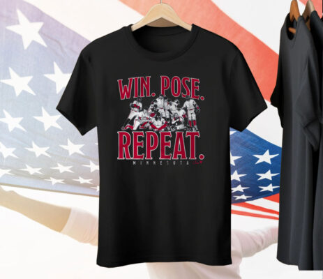 MINNESOTA BASEBALL WIN POSE REPEAT Tee Shirt