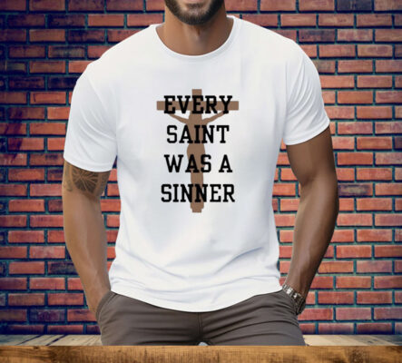 Chris Brown Every Saint Was A Sinner Tee Shirt