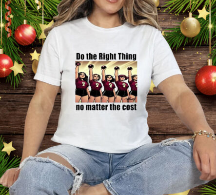 Emmy Salerno Wearing Do The Right Thing No Matter The Cost Tee Shirt