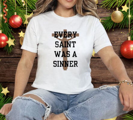 Chris Brown Every Saint Was A Sinner Tee Shirt