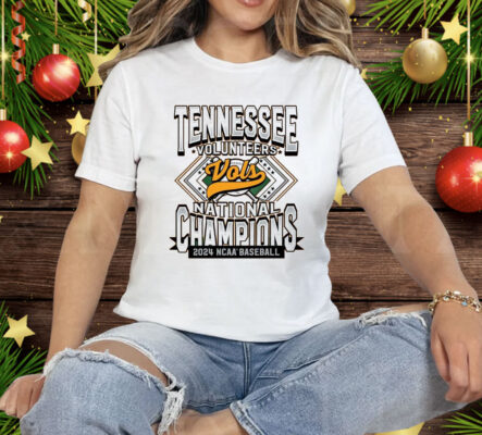 Tennessee Volunteers 2024 NCAA Baseball College World Series National Champions Men’s Diamond Tee Shirt