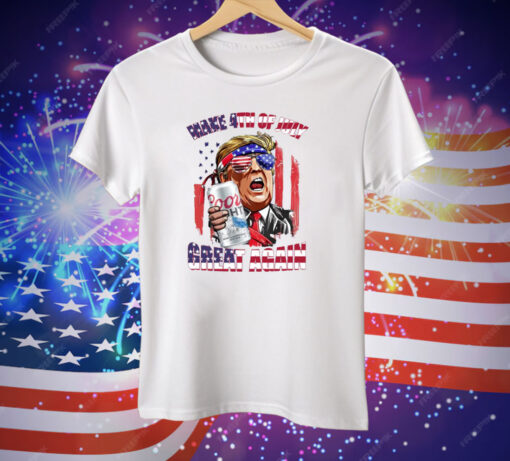 Trump Coors Light Make 4th of July Great Again Tee Shirt