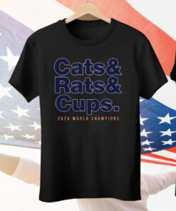 Florida Hockey Cats Rats Cups 2024 World Champions Tee Shirt