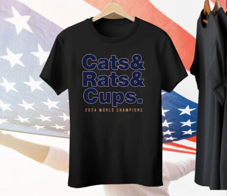 Florida Hockey Cats Rats Cups 2024 World Champions Tee Shirt