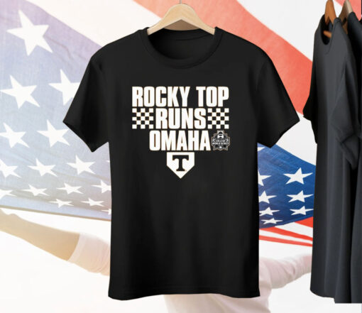 Tennessee Volunteers 2024 NCAA Men’s Baseball College World Series Champions Rocky Top Runs Omaha Tee Shirt