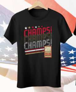 Florida Hockey Champs Champs Champs 2024 Tee Shirt