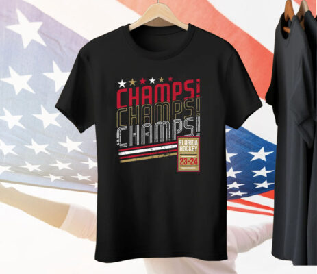 Florida Hockey Champs Champs Champs 2024 Tee Shirt