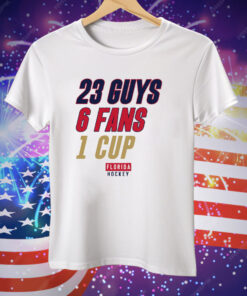 Florida Hockey 23 Guys 6 Fans 1 Cup Tee Shirt