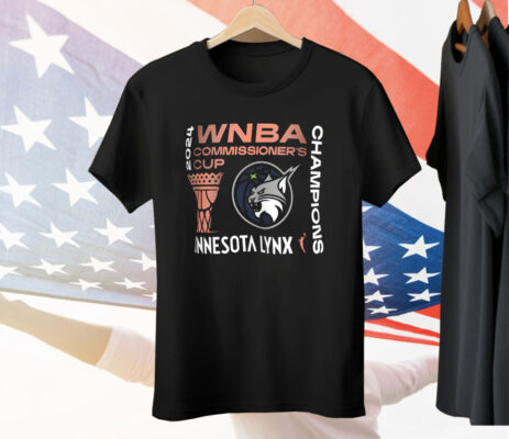 Minnesota Lynx 2024 WNBA Commissioner's Cup Champions T-Shirt