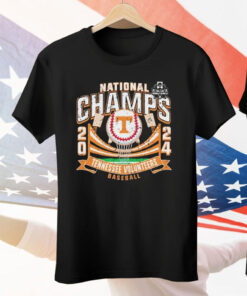 ennessee Volunteers Ncaa D1 2024 Baseball College World Series National Champions Ninety Feet Soft Tee hirt