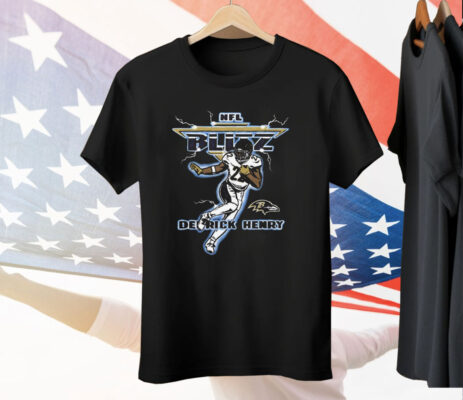 NFL Blitz Baltimore Ravens Derrick Henry Art Tee Shirt