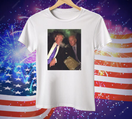 Trump and Biden Smoking Weed Tee Shirt