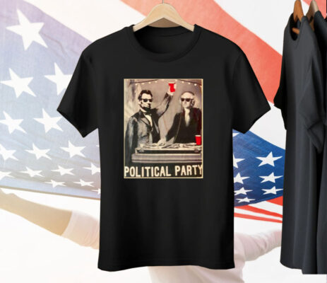 George Washington And Abraham Lincoln Political Party Tee Shirt
