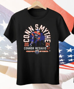 Connor McDavid #97 Edmonton Oilers 2024 Conn Smythe Trophy Winner Tee Shirt