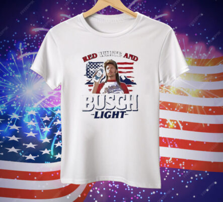 Joe Dirt 4th of July Red White and Busch Light Tee Shirt