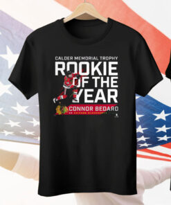 Connor Bedard Chicago Blackhawks 2024 Calder Memorial Trophy Winner Tee Shirt
