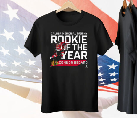 Connor Bedard Chicago Blackhawks 2024 Calder Memorial Trophy Winner Tee Shirt