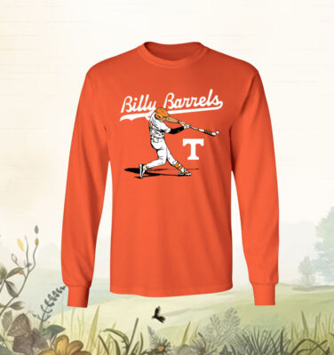 Tennessee Baseball Billy Amick Billy Barrels Tee Shirt