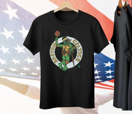 Joe Mazzulla Ninja Turtles Boston Celtics Tee Shirt