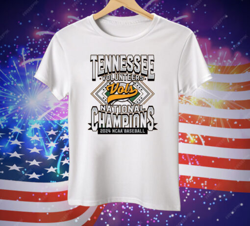 Tennessee Volunteers 2024 NCAA Baseball College World Series National Champions Men’s Diamond Tee Shirt