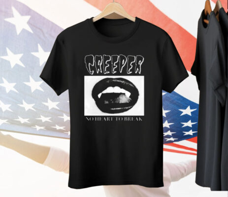 Creeper Fangs No Heart To Break Tee Shirt